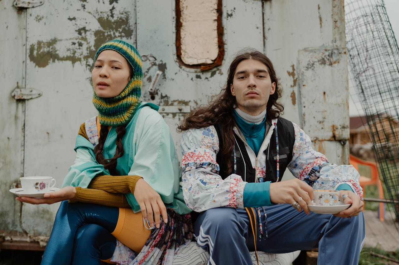 A Couple Having Tea